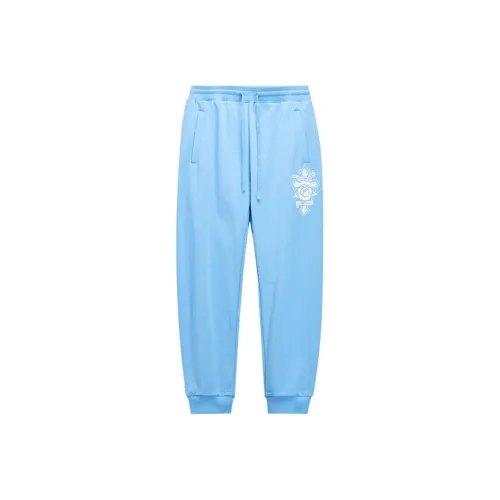 Ed Hardy SS25 Casual Pants Men's Baby Blue