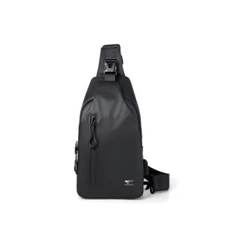 SEPTWOLVES Fabric Sling Bag Men's Black
