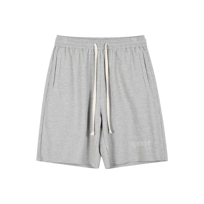 BLACK OF EXIT Casual Shorts Unisex Gray-0