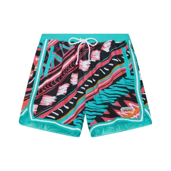 Mitchell Ness Casual Shorts Men Turquoise