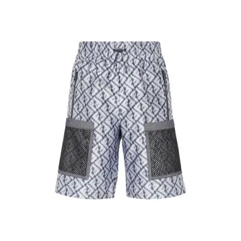 FENDI Embroidered Polyester Bermuda Shorts