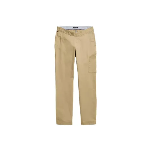 Tommy Hilfiger Seated Fit Classic Chino Bottoms Vintage Khaki Casual Pants Men's Khaki