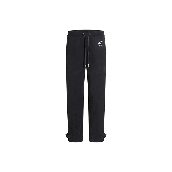 LIUREGALI Casual Pants Men's Black-0