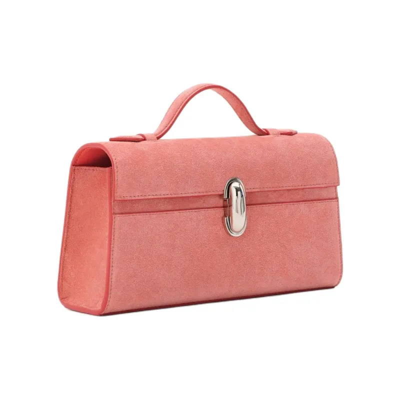 SAVETTE Calfskin Handbag Women's Camellia Multicolor-1