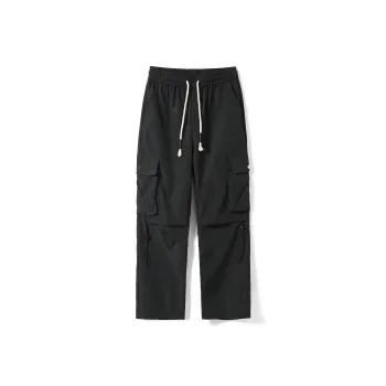 DEERWAY Casual Pants Unisex Red Coffee