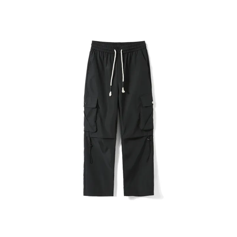 DEERWAY Casual Pants Unisex Red Coffee-1