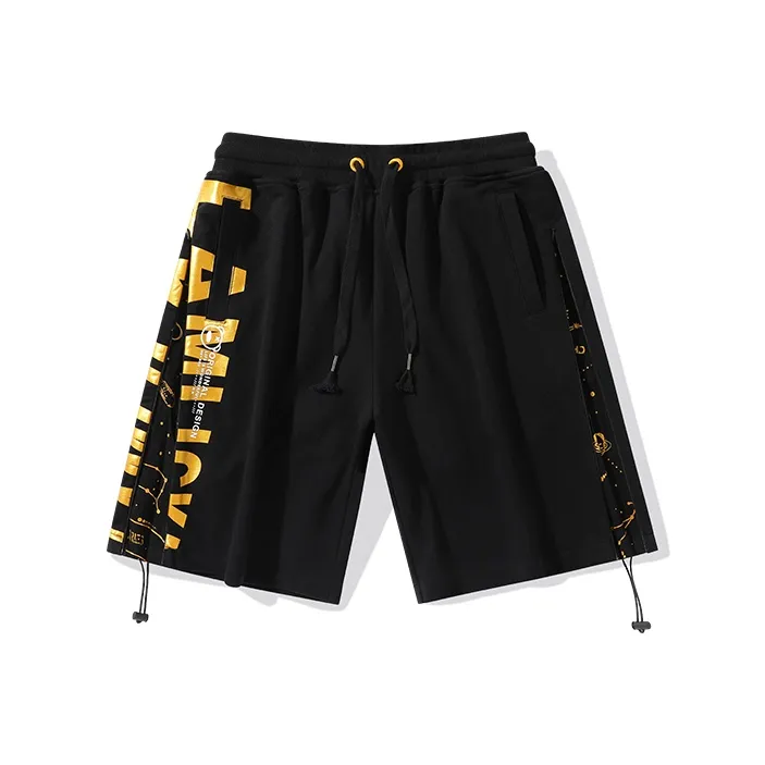 LAMLICKA Loose Fit Shorts Unisex Black-0