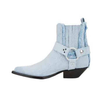 SONORA BOOTS Hidalgo Short Chelsea Boots Women's Blue