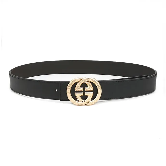 Lanza Cow Split Leather Belts Unisex Width 3.8CM-3