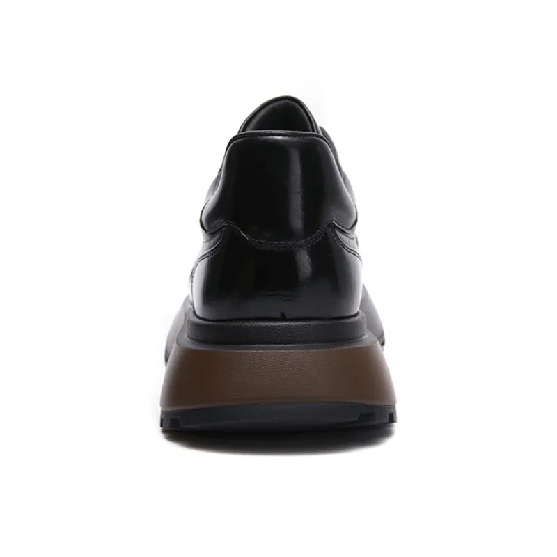 Bonnie Vicky Height Increasing Abrasion Resistant Low Top Casual Shoes Men's Black-4