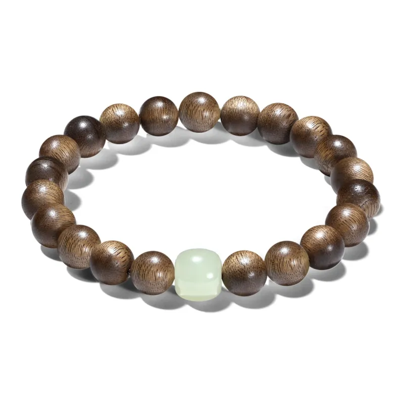 PUTUOSHANWENCHUANG Fragrance Agarwood Bracelets Unisex-0