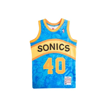 Hebru Brantley X Mitchell Ness Basketball Jerseys Men Blue