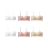 6 Pcs Set (White 2+Pink 2+Skin 2)