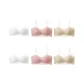 6 Pcs Set (White 2+Pink 2+Skin 2)