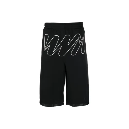 OFF WHITE Wave Outl Diagonal Mesh Shorts