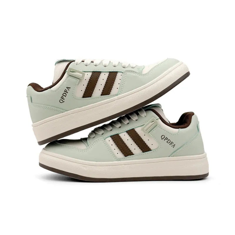Mengsai Anti-Slip And Wear-Resistant Lightweight Low-Top Skateboard Shoes Men's Mint Chocolate-4