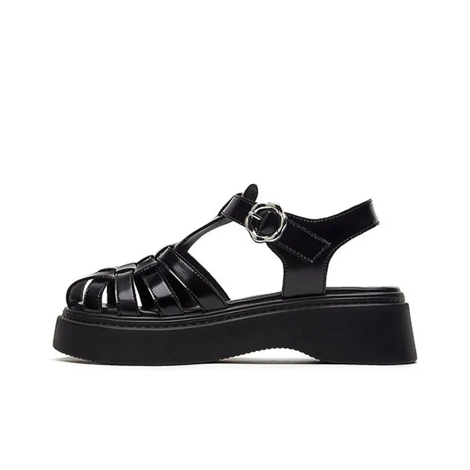 DAPHNE Roman Sandals Medium Heel Women's-0