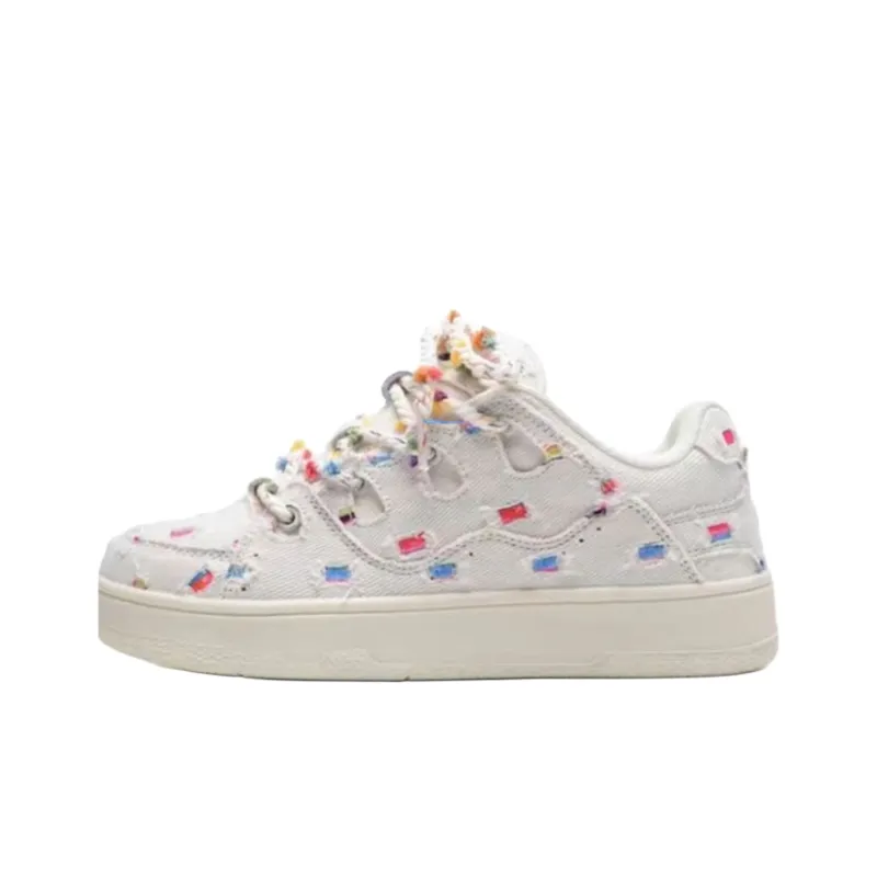 Puppytown Anti Slip Wear Resistant Low Top Casual Shoes Women's White-0