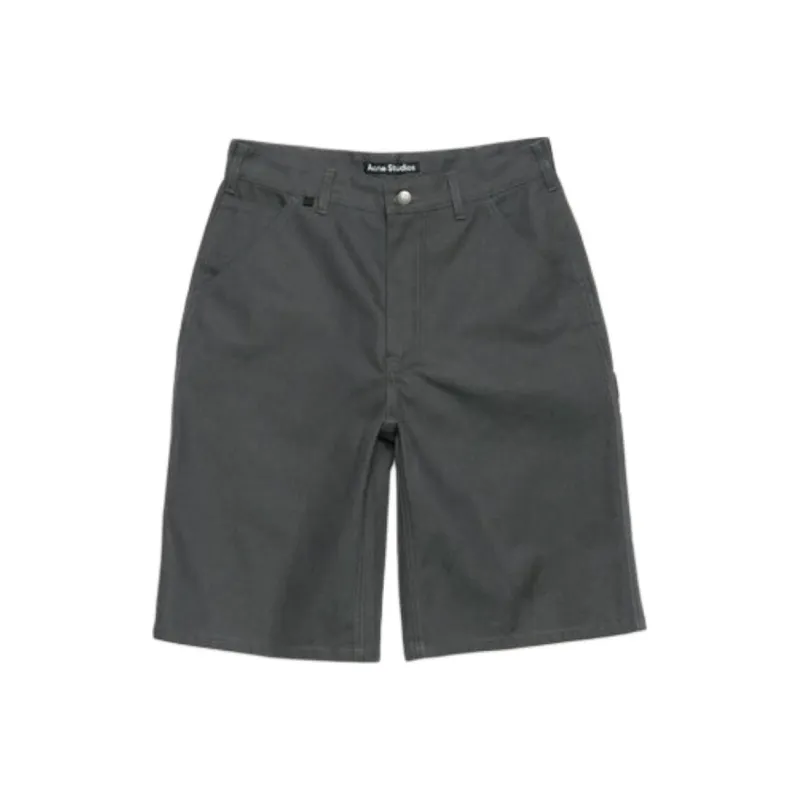 Acne Studios Face patch Canvas Shorts-0
