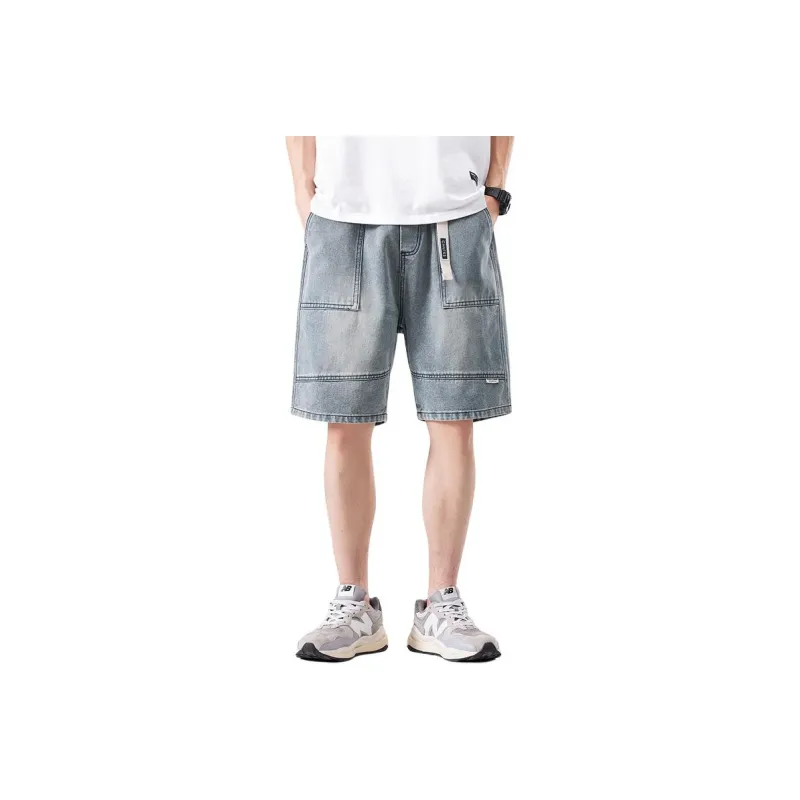 Dme Denim Shorts Men Blue-0