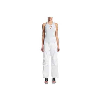 DION LEE Hosiery Mesh Eyelet Tank Top