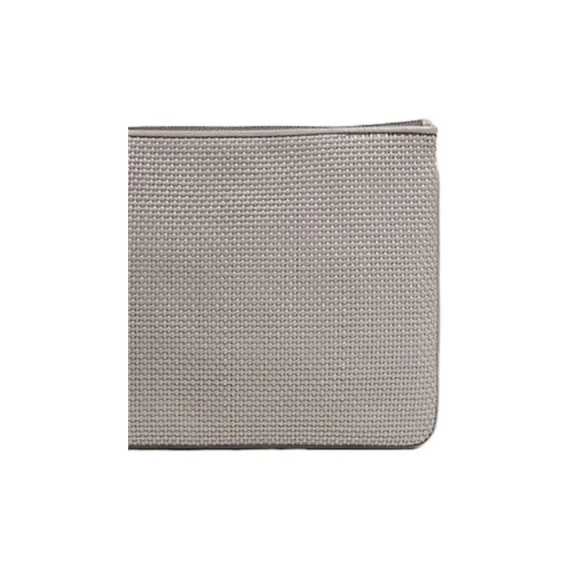 Zegna Calfskin Clutch Men's Oyster Color-4