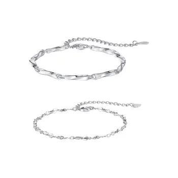 ZHIAIYONGHENG S925 Silver Bracelets Unisex
