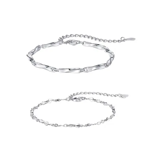 ZHIAIYONGHENG S925 Silver Bracelets Unisex-0