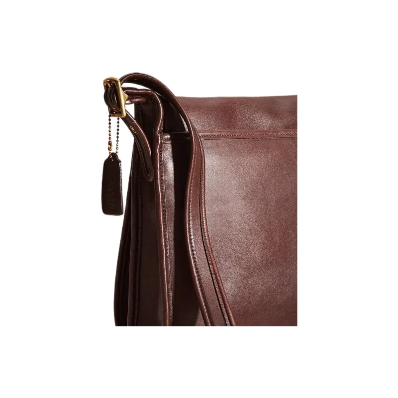 COACH Legacy Leather Shoulder Bag, Crossbody Bag Medium Size Men's Brown-3