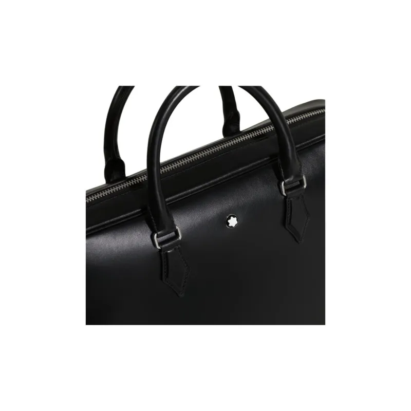 MONTBLANC Meisterstuck Calfskin One Shoulder Handbag, Briefcase Regular Unisex Black-1