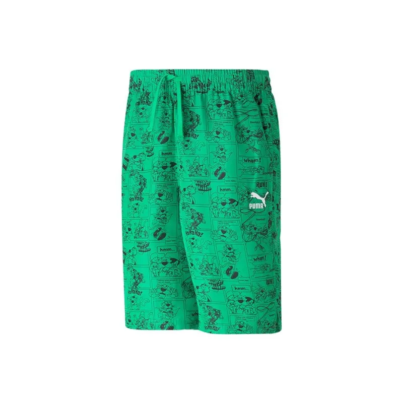 PUMA Casual Shorts Men Green-0