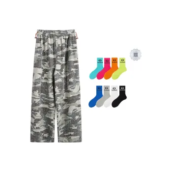 GOLFCROSS Casual Pants Unisex Green Camouflage