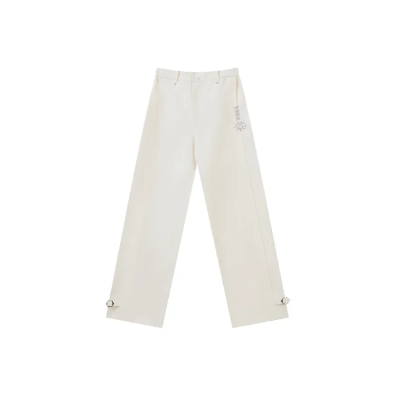 VOBA Casual Pants Unisex White-0