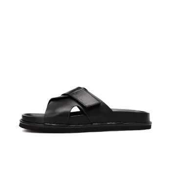Voguhomme EVA Slip Resistant Slide Slippers Men's Black