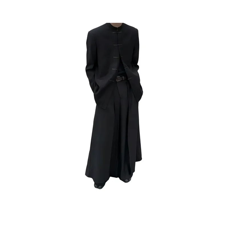 BENGEN Casual Pants Unisex Classical Black-0