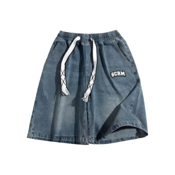 SCRM Denim Shorts Unisex Blue