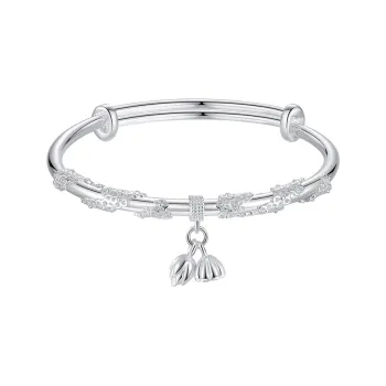 KING TAI FOOK 999 Fine Silver Bangles Women's