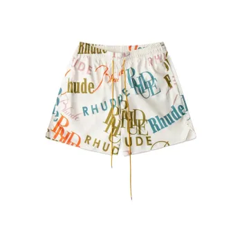 RHUDE Swimming Shorts Men Beige