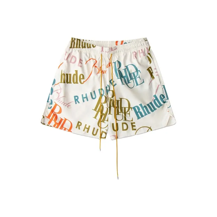 RHUDE Swimming Shorts Men Beige-0