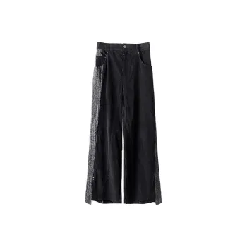 HUANXIANGZHE Casual Pants Unisex Black