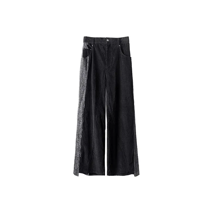 HUANXIANGZHE Casual Pants Unisex Black-0