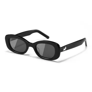 JIANGDAREN Plate Frame Oval Sunglasses Unisex