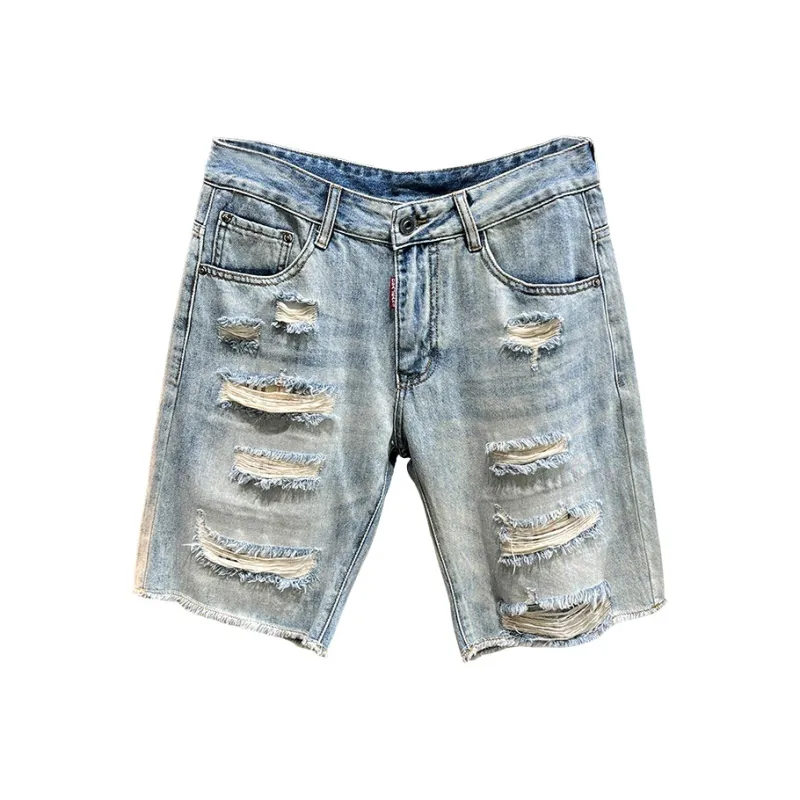 SANTASTIC Denim Shorts Men's Blue-0