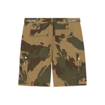 CELINE Camouflage Cargo Shorts