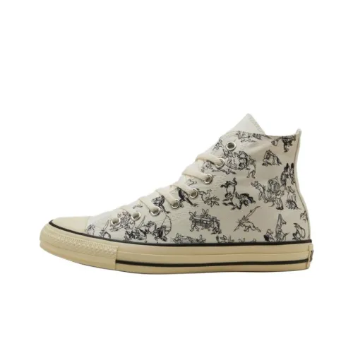 Converse All Star Anti Slip Wear Resistant High Top Canvas Shoes Unisex White