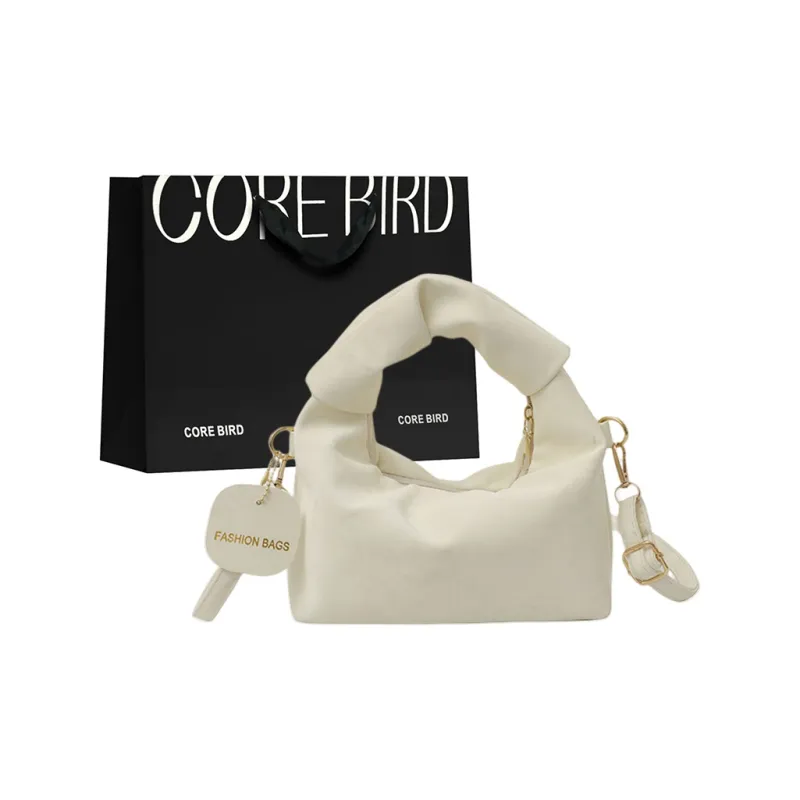 CORE BIRD PU One Shoulder Handbags Women's Pink/White/Silver/Black-3