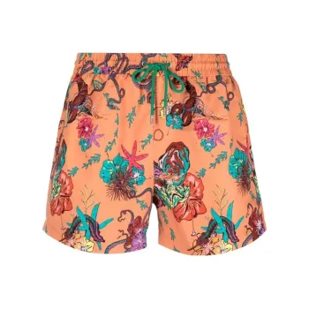 Paul Smith Floral Printed Drawstring Swim Shorts