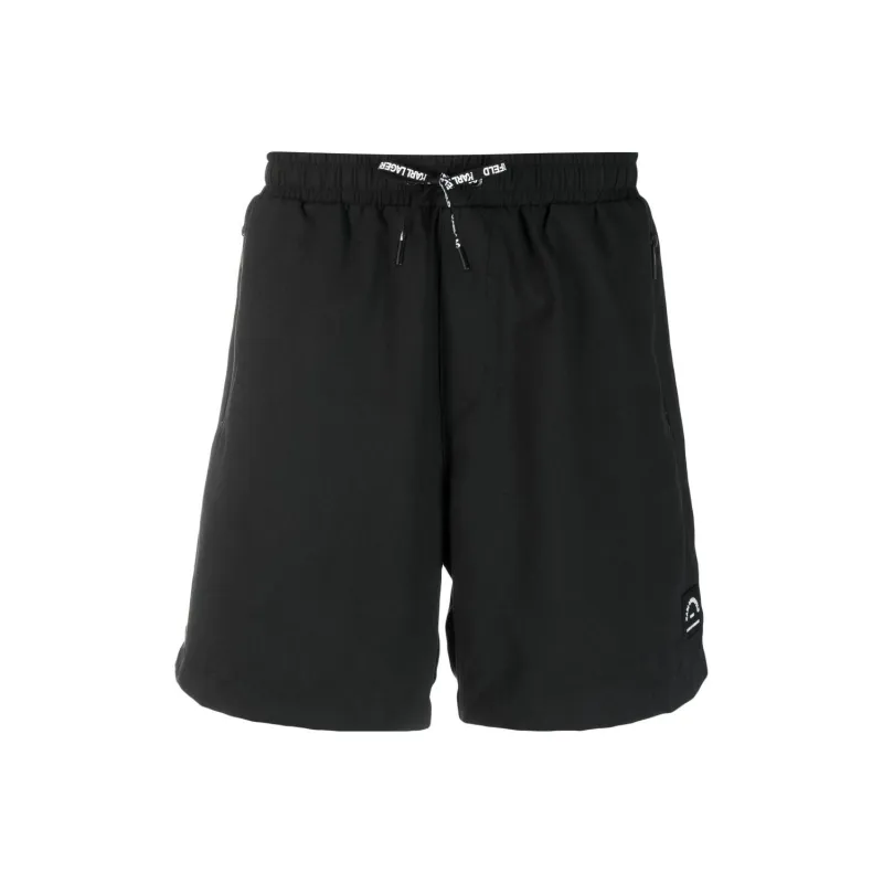 KARL LAGERFELD / Karl Lagerfeld Jeans Logo print Drawstring Swim Shorts-0