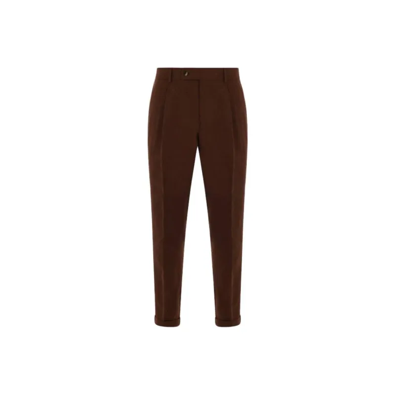 CARUSO Straight leg Trousers-0
