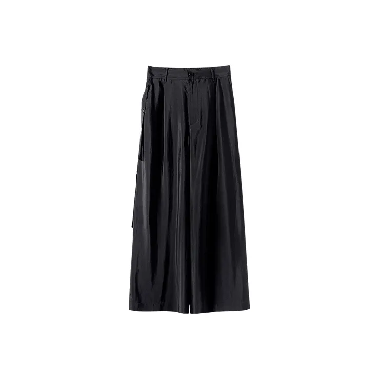 HUANXIANGZHE Casual Pants Unisex Black-0